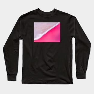 Pink Lake Western Australia Long Sleeve T-Shirt